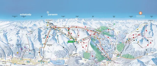 Løypekart Davos