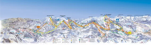 Løypekart Hochkönig
