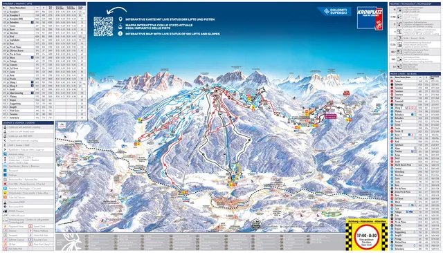 Løypekart Kronplatz