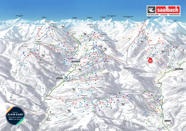 Løypekart Leogang