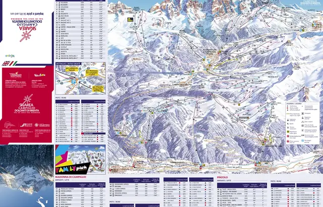 Løypekart Madonna di Campiglio