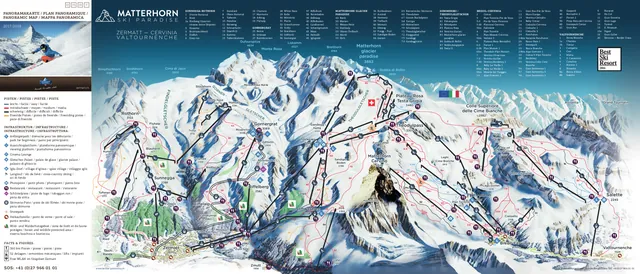 Løypekart Zermatt