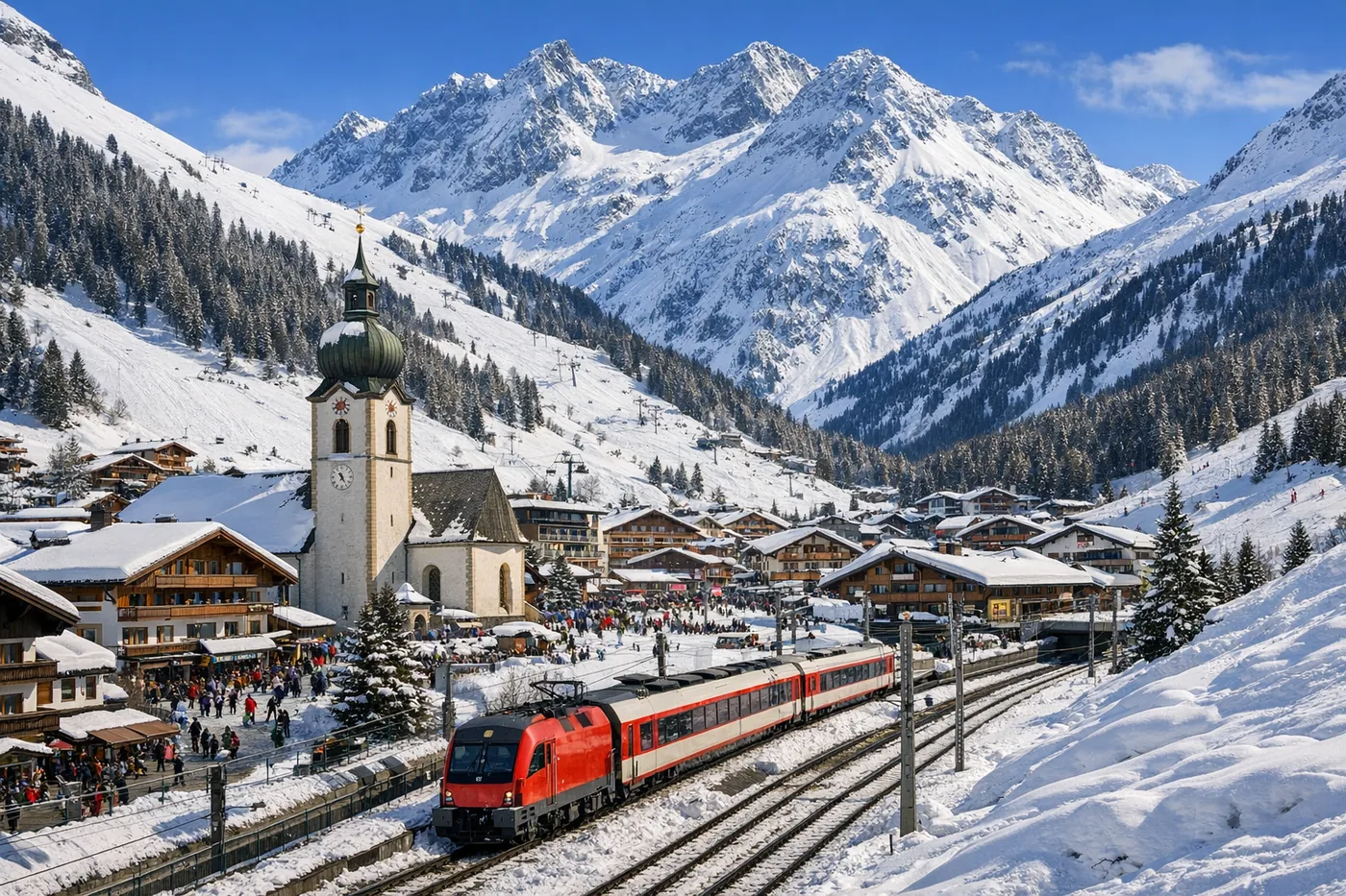 St. Anton am Arlberg v Tyrolsku