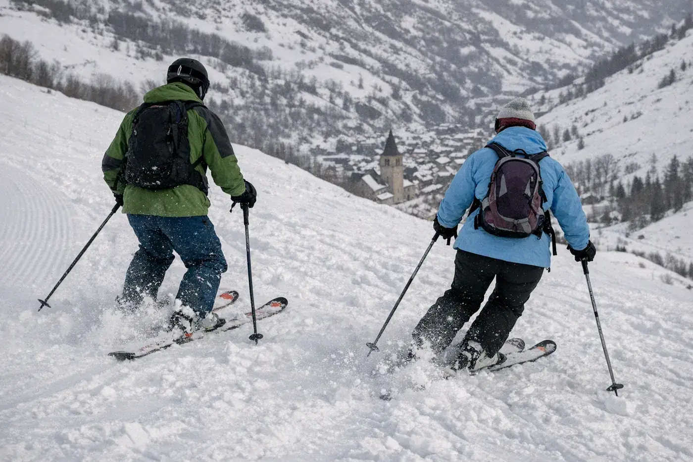 Toppkjøring i Valloire